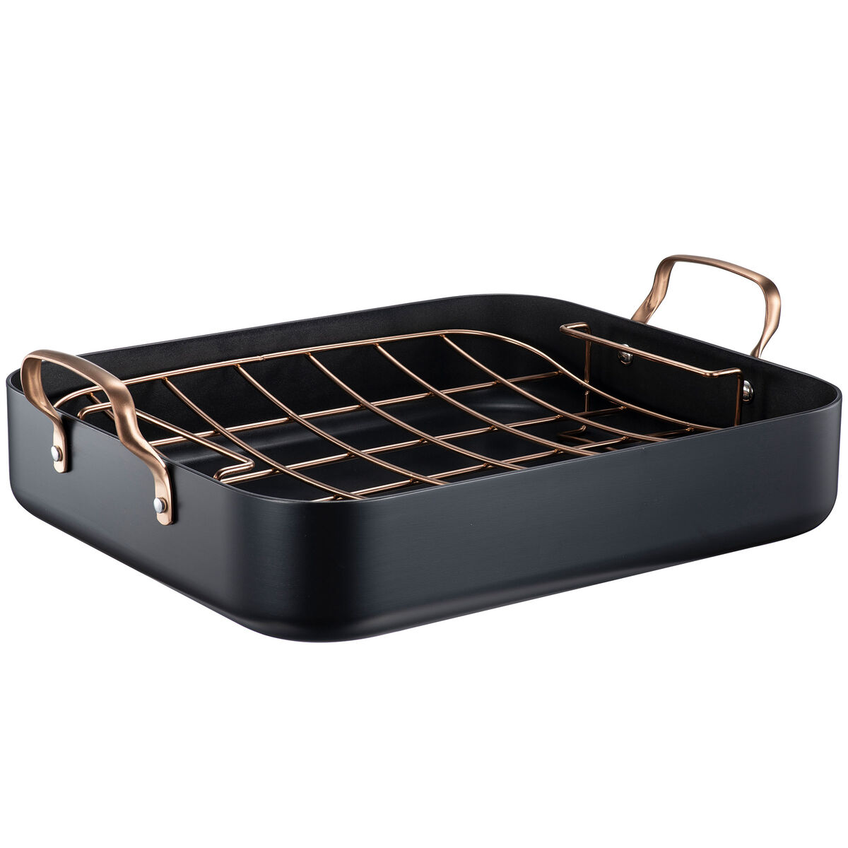 Black Copper ildfast form med rist