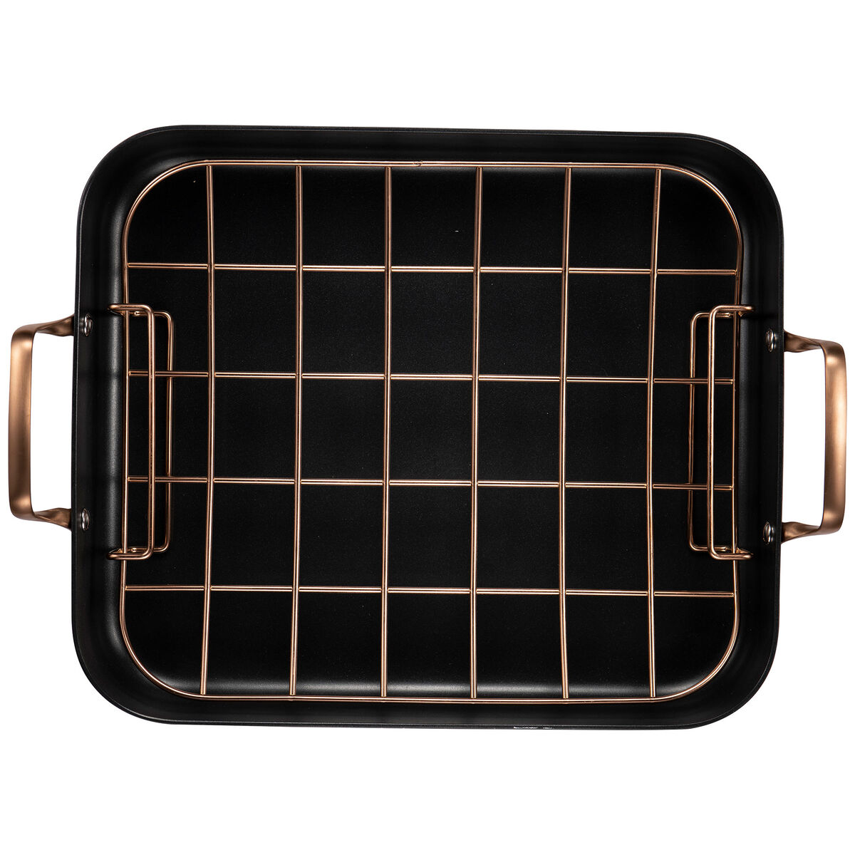 Black Copper ildfast form med rist