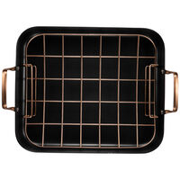 Black Copper ildfast form med rist