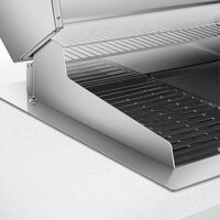 Smeg BBQE90X Elektrisk Grill, 90 cm, rustfrit stål
