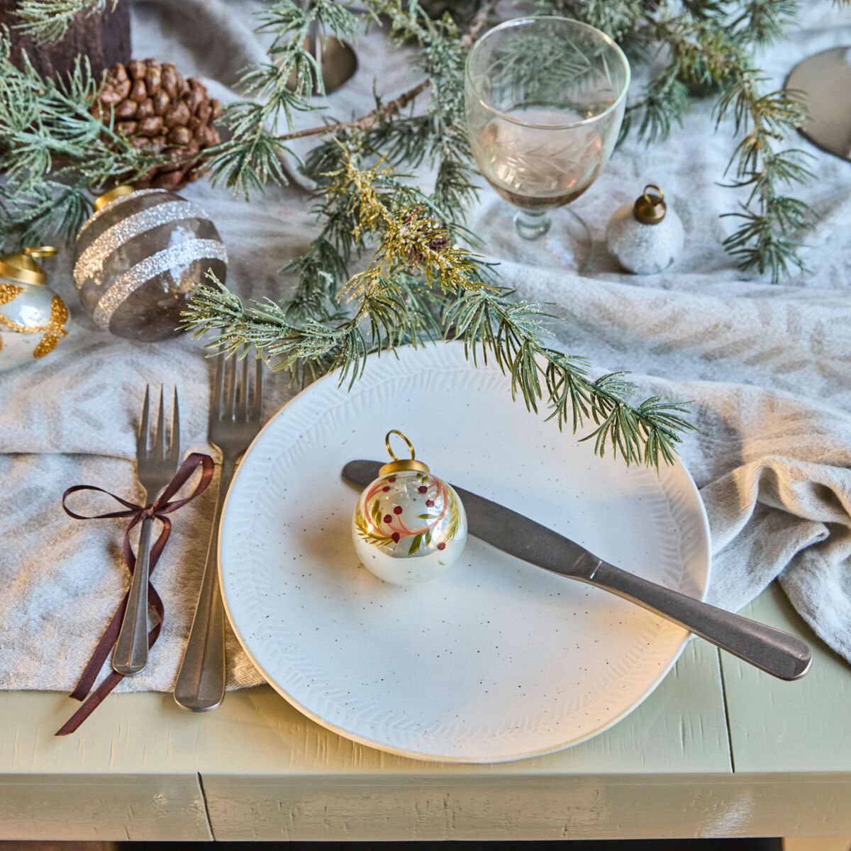 HD Serve frokosttallerkener 4-pak, off-white