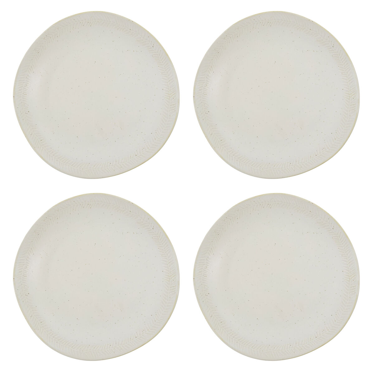 HD Serve middagstallerkener 4-pak, off-white