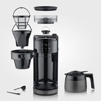Kaffebryggare med kvarn & termoskanna 