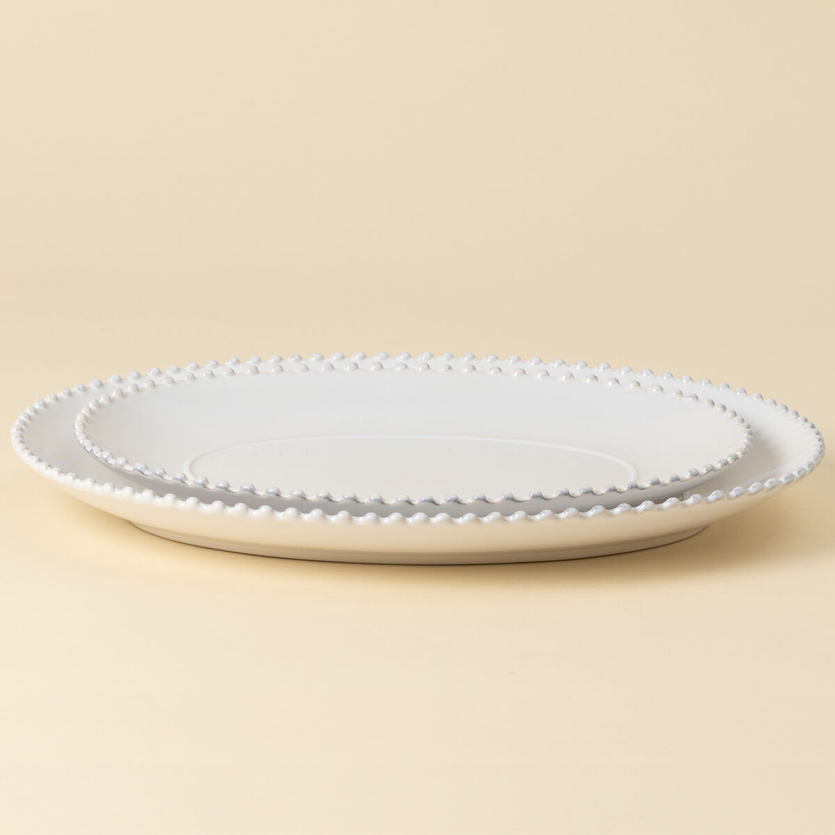 Pearl ovalt fad 34 cm