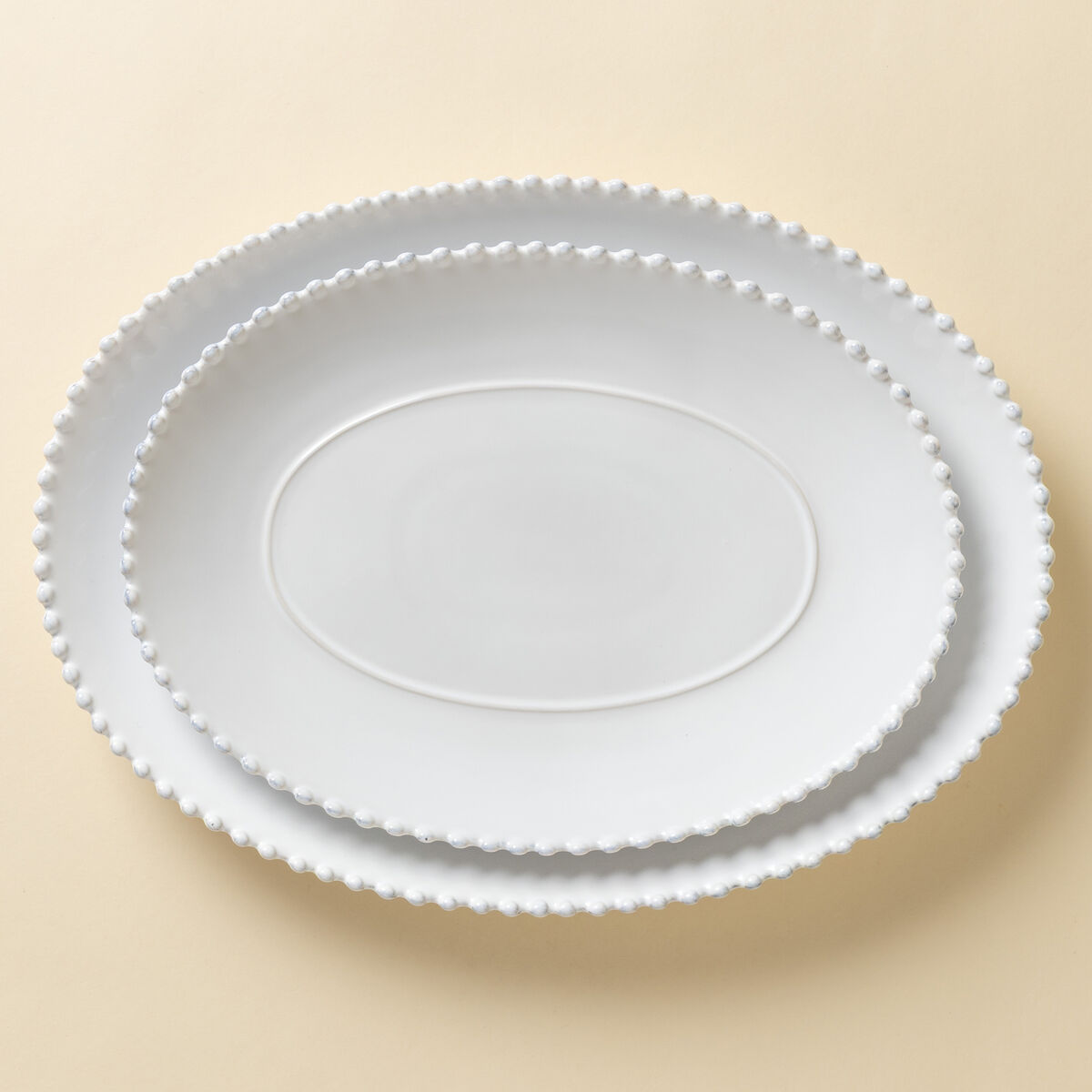 Pearl ovalt fad 34 cm