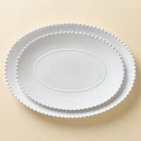 Pearl ovalt fad 34 cm
