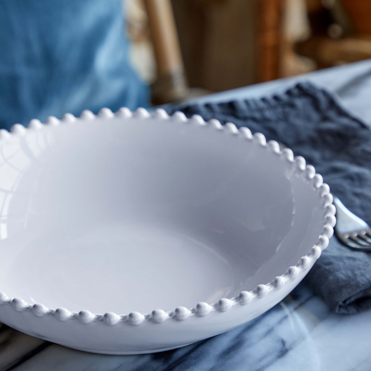 Costa Nova Pearl pastaskål 24 cm, vit