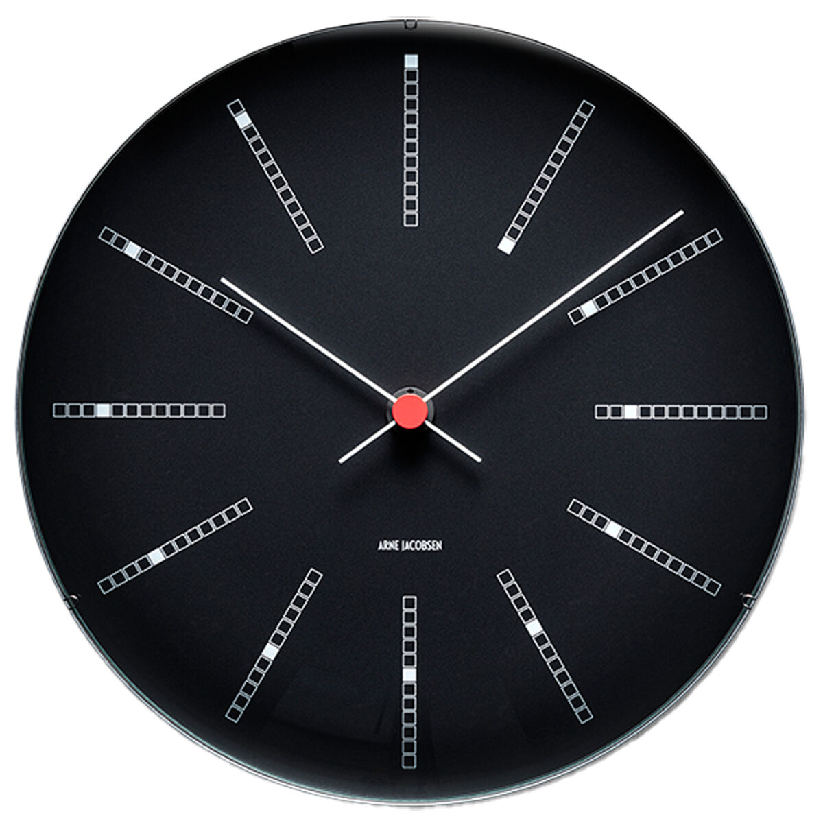 Arne Jacobsen Bankers väggklocka 21 cm, svart