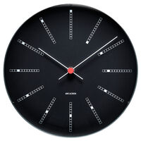 Arne Jacobsen Bankers vægur 29 cm, sort