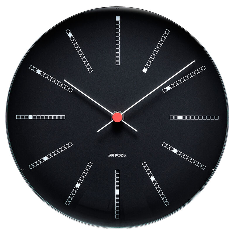 Arne Jacobsen Bankers vægur 29 cm, sort