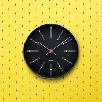 Arne Jacobsen Bankers vægur 29 cm, sort