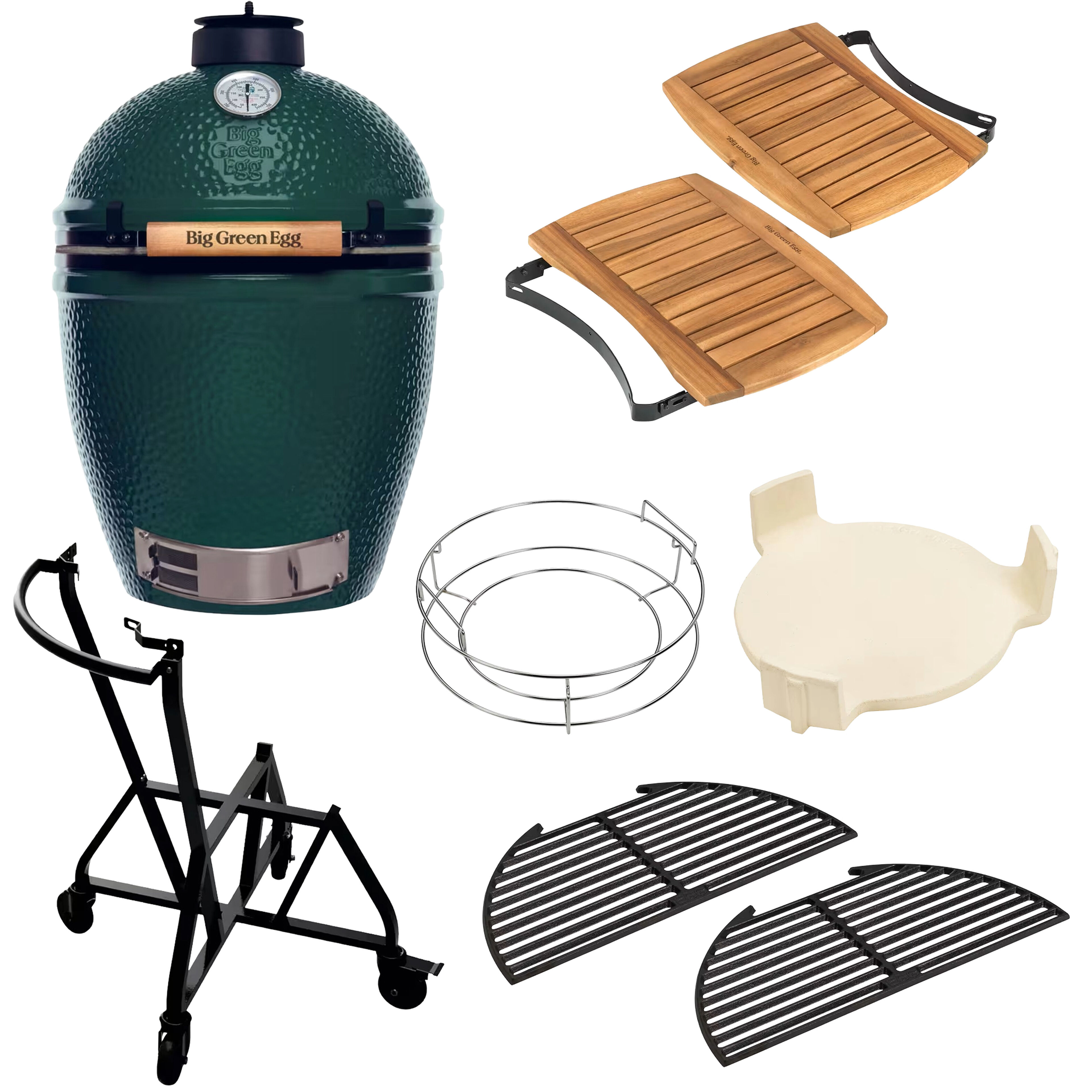 Big Green Egg Kolgrill Large Masterset med sidobord