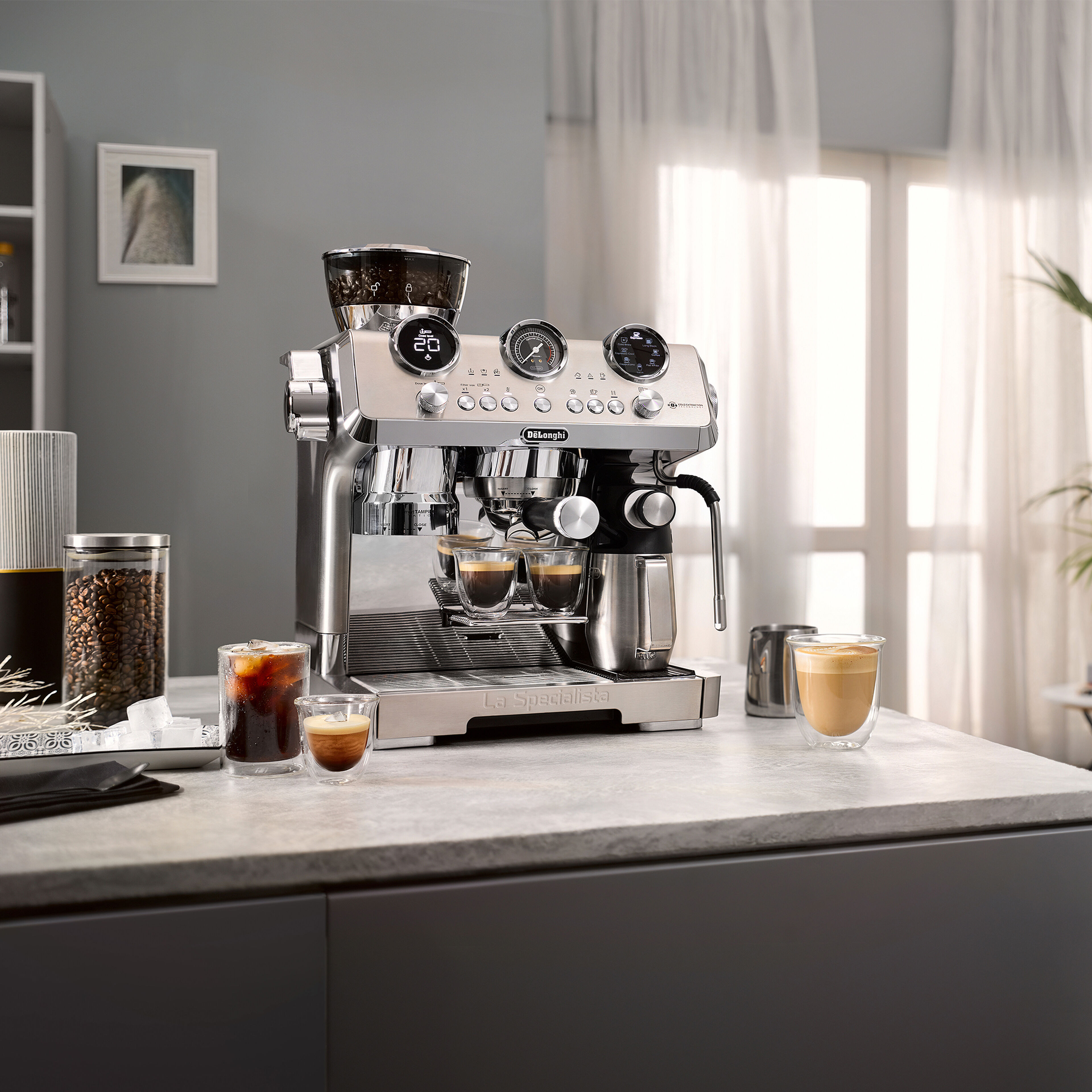 EC9885 espressomaskin med kvern