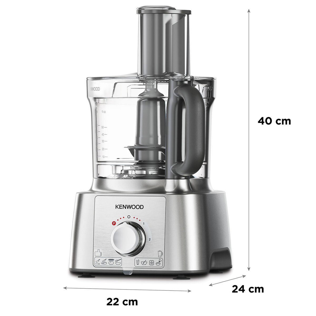 MultiPro Express FDP65.820.SI foodprosessor, stål