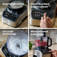 MultiPro OneTouch FDM73.480.ss foodprosessor, svart/stål