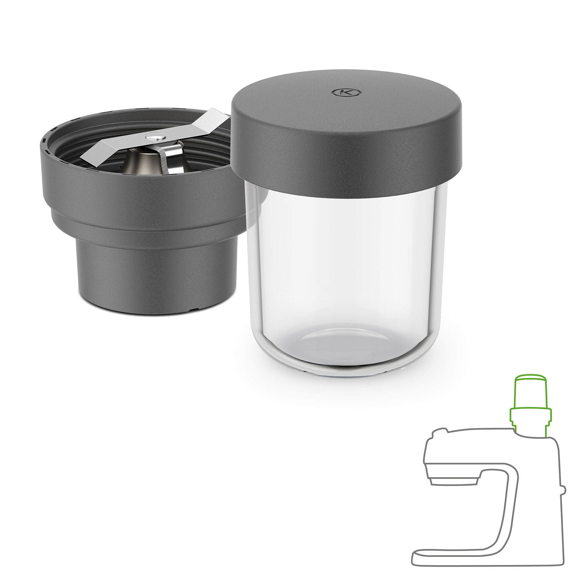 Kenwood KAG30.000GY Go minihackare, gr&aring;