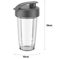 KAG50.000GY Xtract SportGo personal blender 400 ml, grå