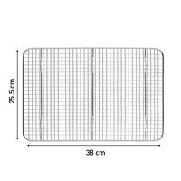 Ceramik bagerist 38×25 cm, rustfrit stål