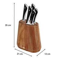 Jamie Oliver knivblock 5 delar, silver