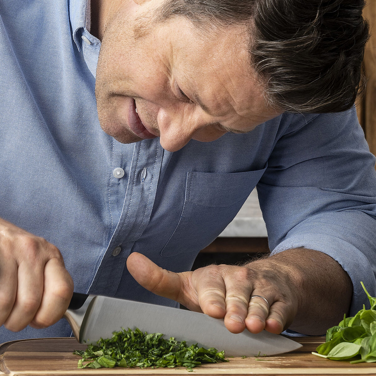 Jamie Oliver knivblock 5 delar, silver