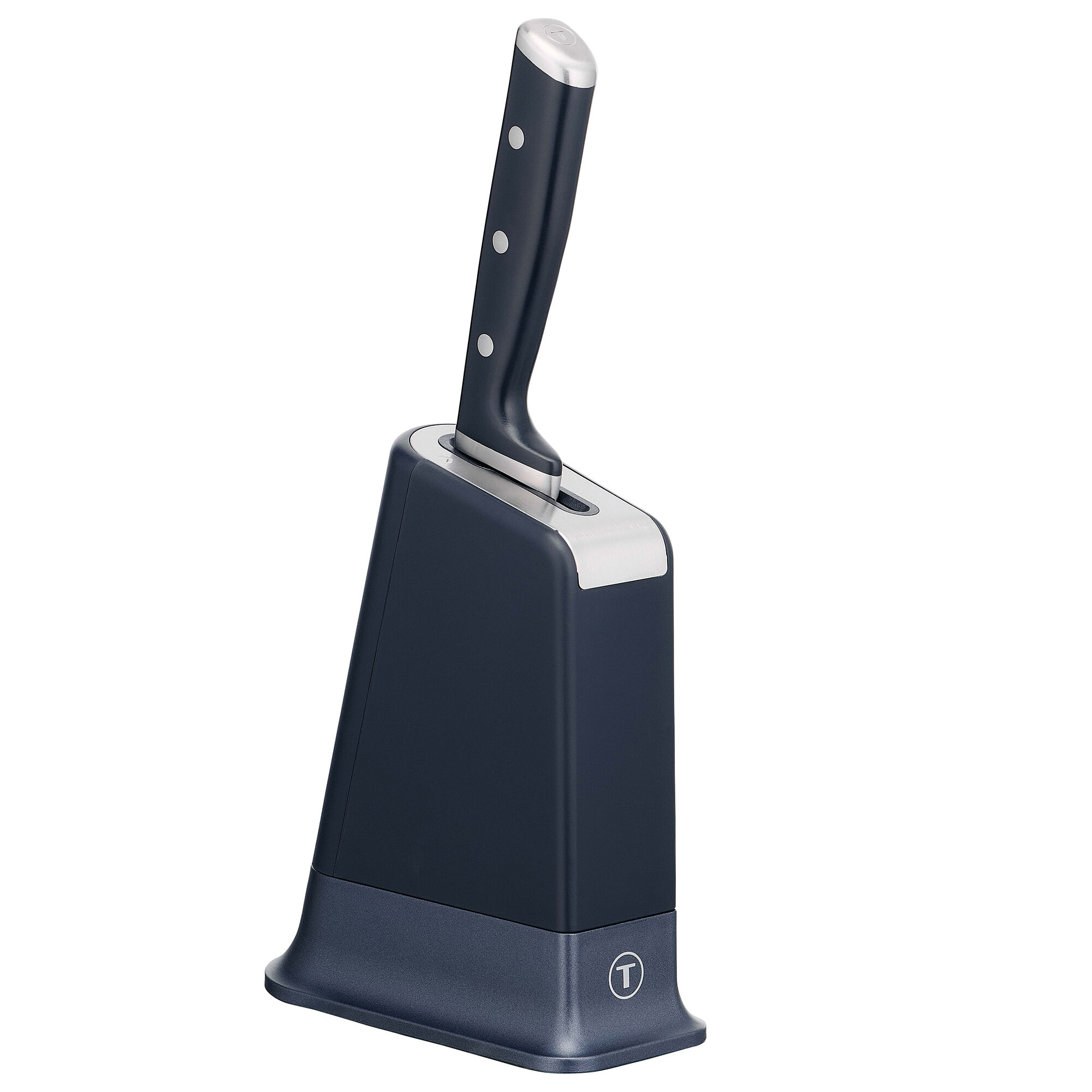 Tefal EverSharp Pro Chef knivblock med kockkniv, m&ouml;rkbl&aring;