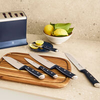 EverSharp Pro knivblok, mørkeblå, 5 dele,