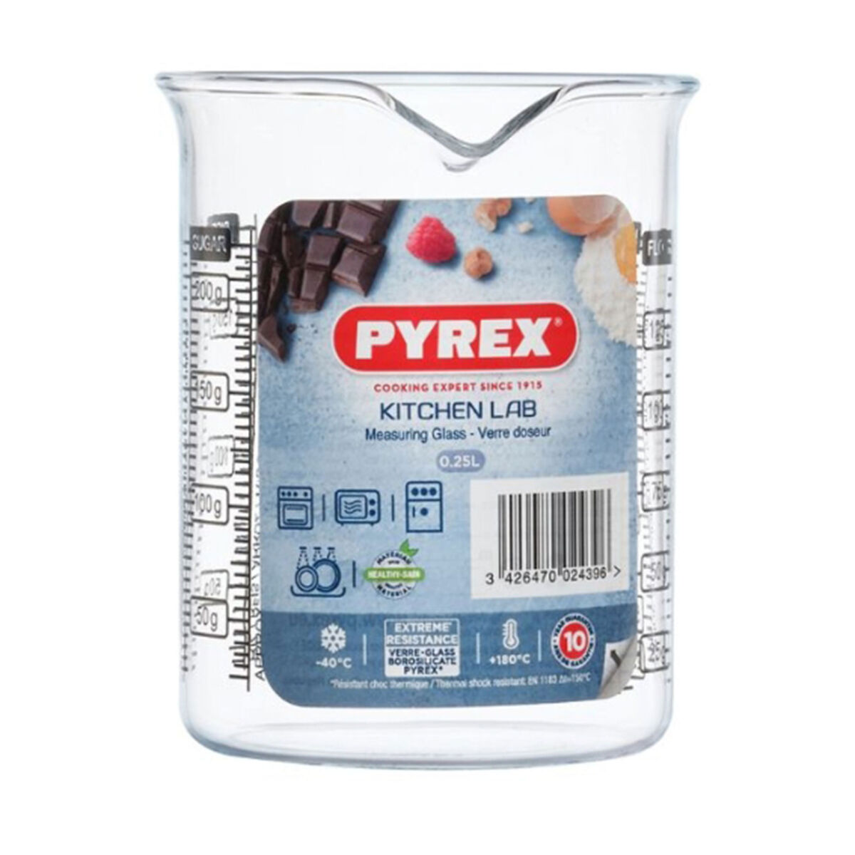 Kitchen Lab måttbägare 250 ml, glas
