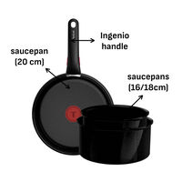 Ingenio Excellence Ceramic kastrullset 4 delar