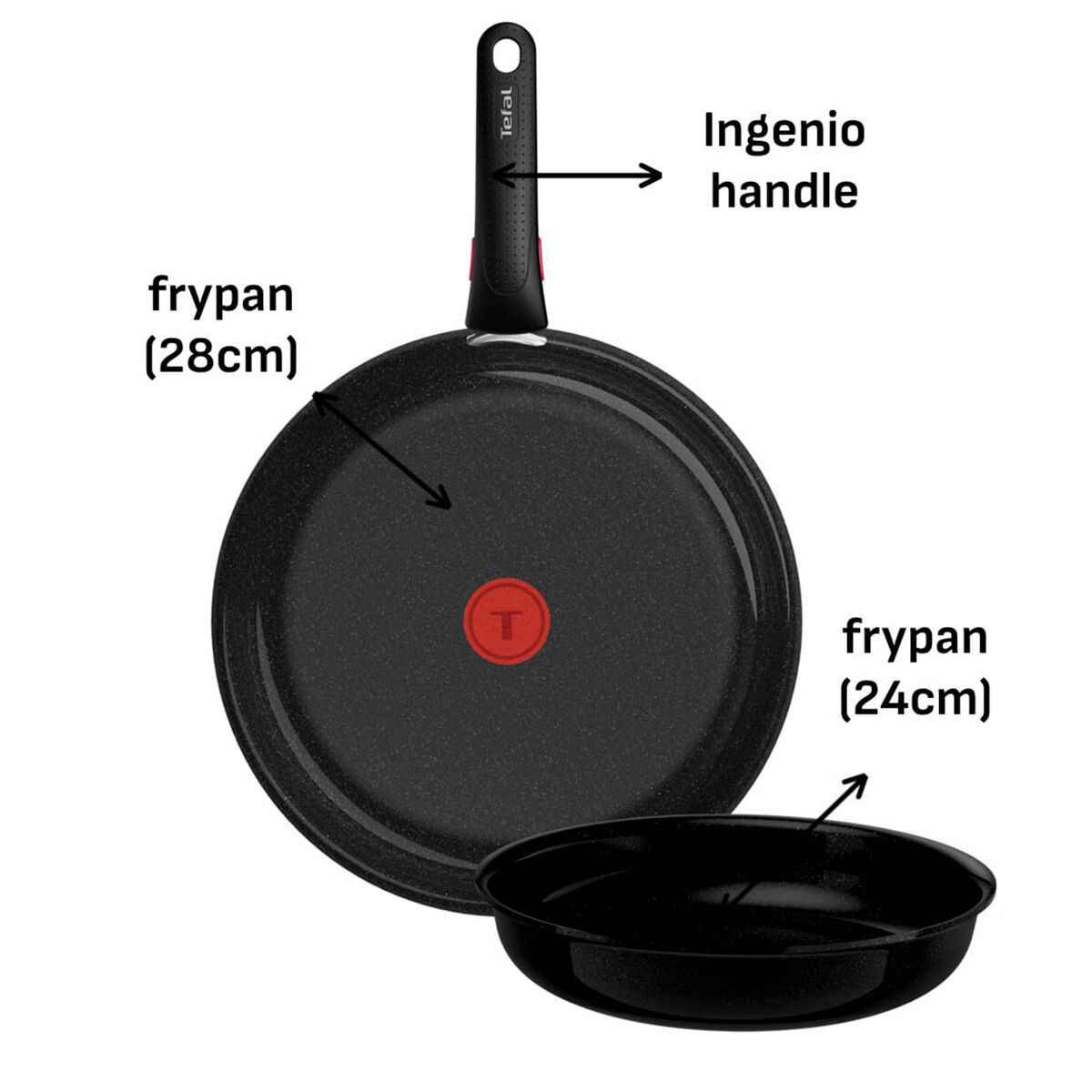 Ingenio Excellence keramisk stegepandesæt 3 dele
