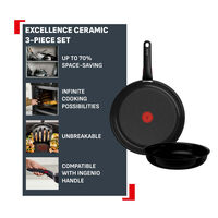 Ingenio Excellence keramisk stegepandesæt 3 dele