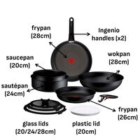 Ingenio Excellence Fusion gryde- og stegepandesæt, 11 dele