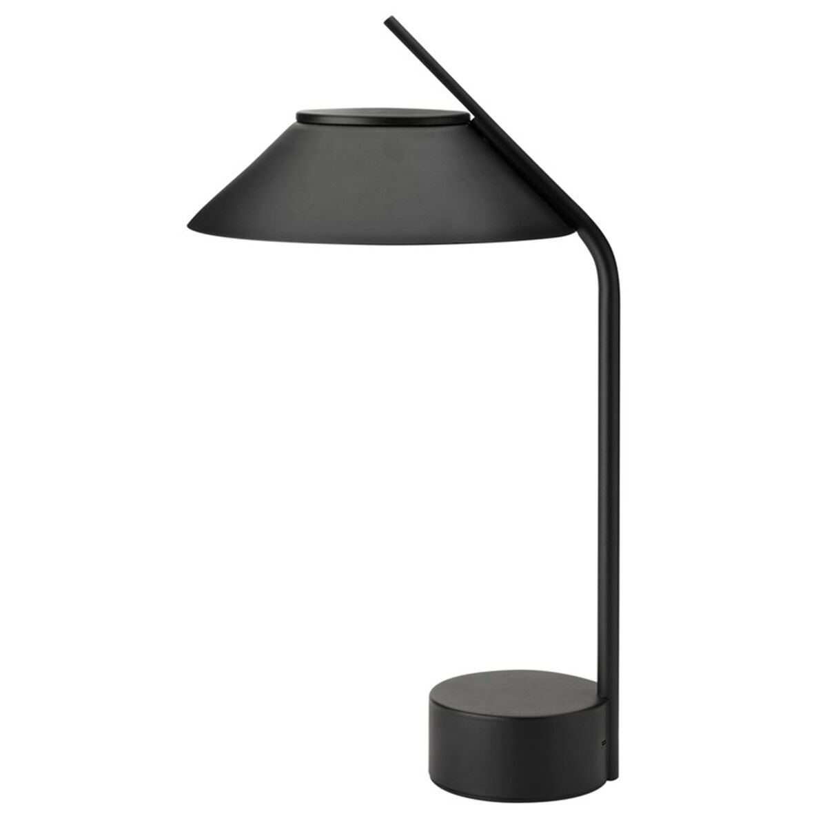 Vinkel LED-lampe transportabel, sort