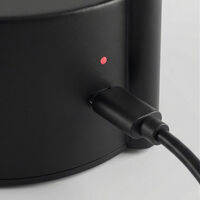 Vinkel LED-lampe transportabel, sort