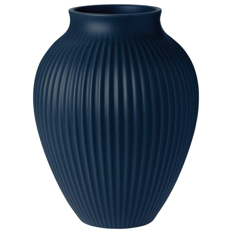 Ripple vase 27 cm, matt dark blue