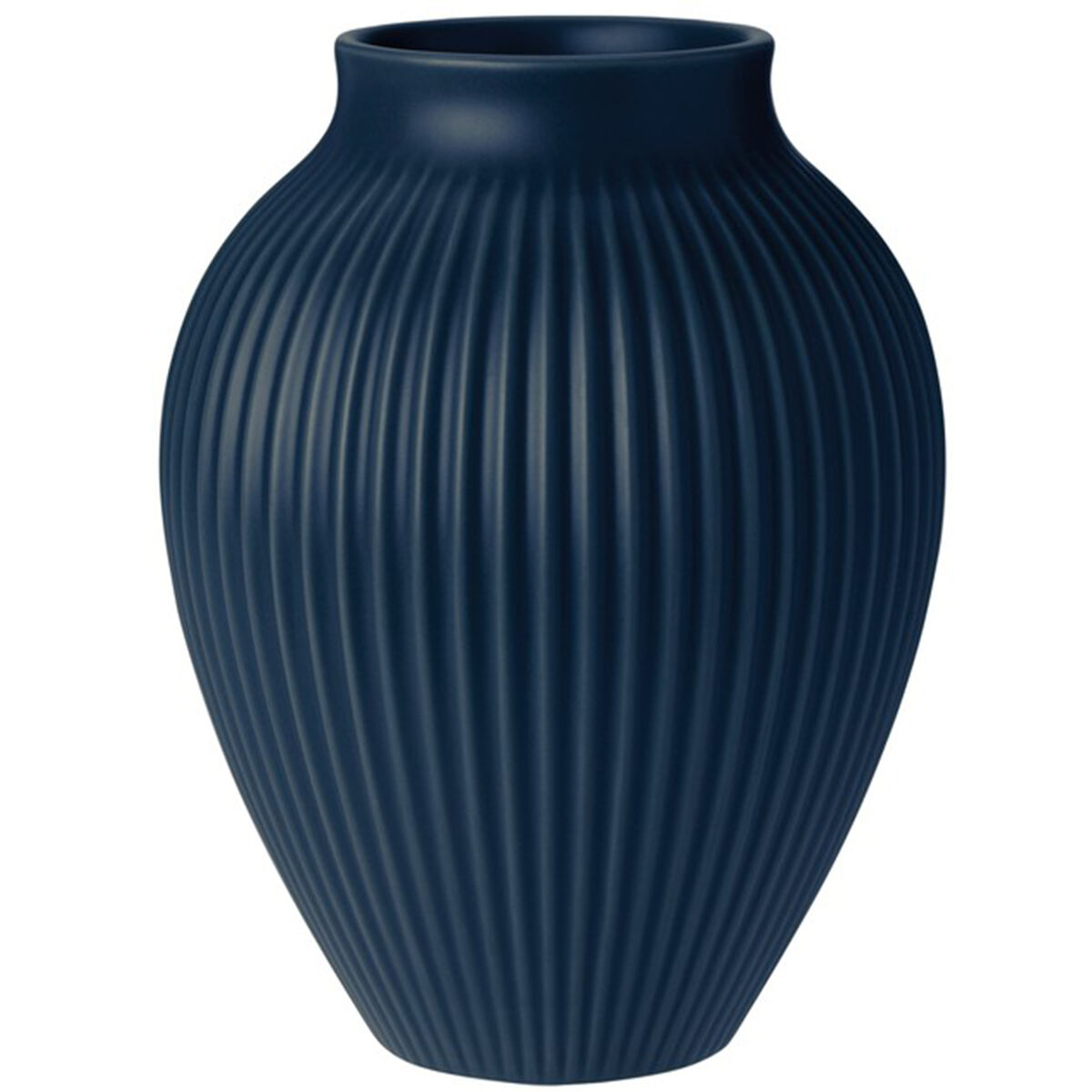 Ripple vase 20 cm, mat dark blue