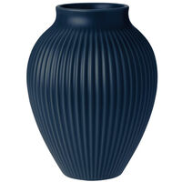 Ripple vase 20 cm, mat dark blue