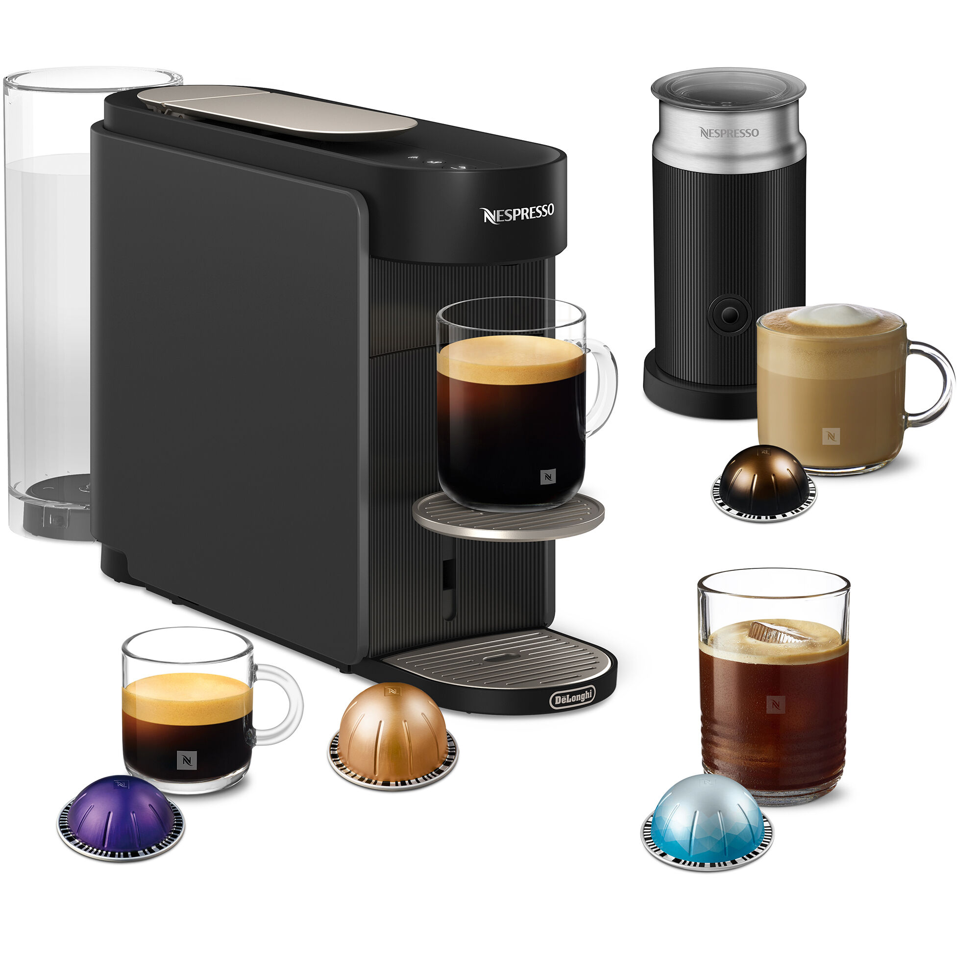 Nespresso ENV200.GYAE Vertuo Up kapselmaskine, grå