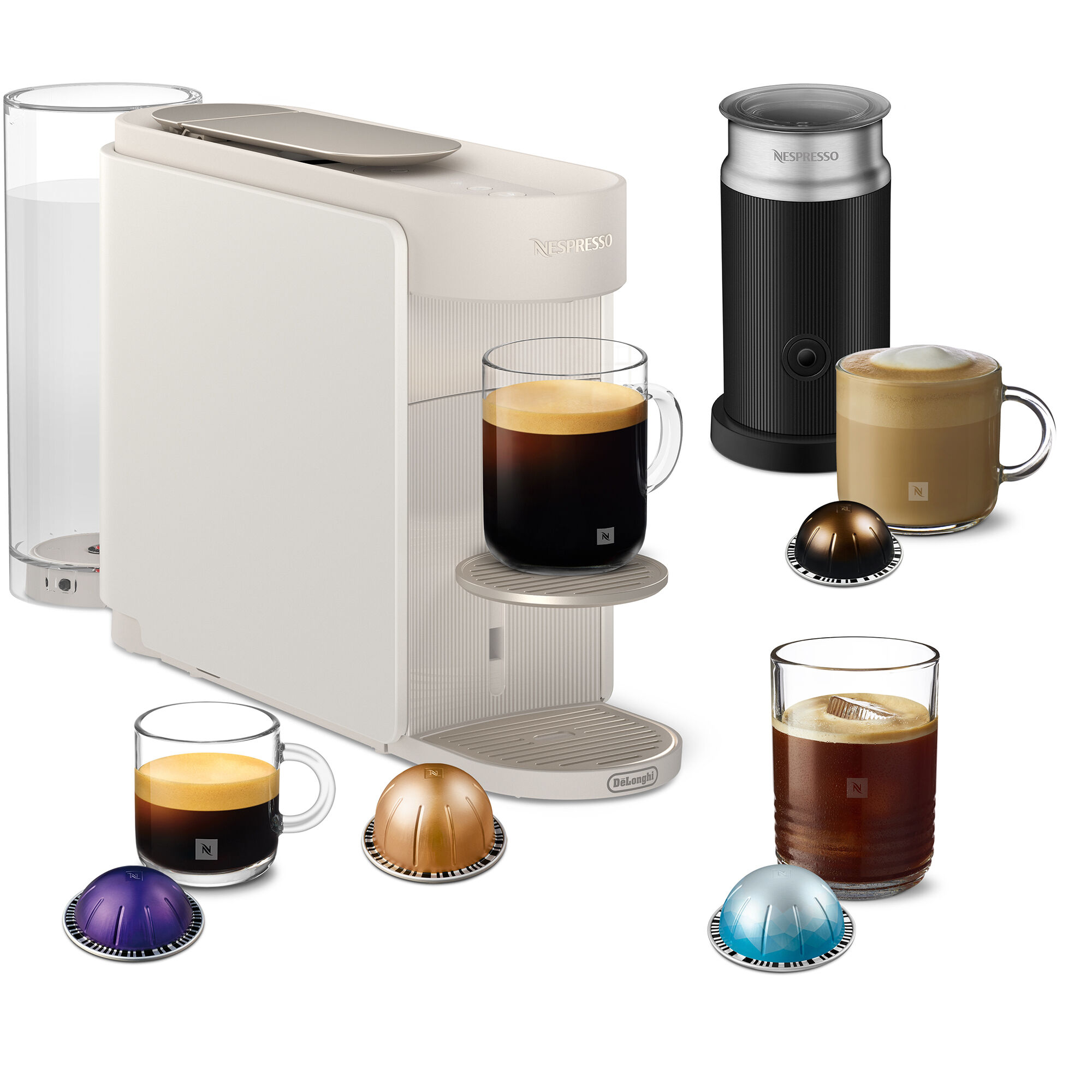 Nespresso ENV200.WAE Vertuo Up kapselmaskine, hvid