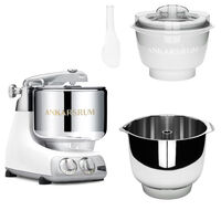 Assistent Original AKM 6230 køkkenmaskine med istilbehør og ekstra piskeskål, mineral hvid