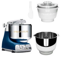 Assistent Original AKM 6230 køkkenmaskine med istilbehør og ekstra piskeskål, ocean blue