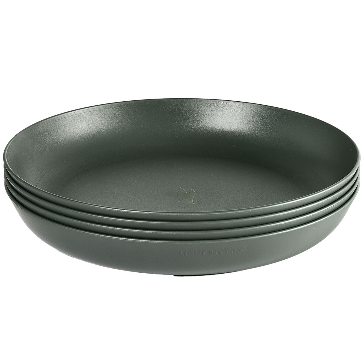 RamenPlate syvä retkilautanen 4-pakkaus, sage green