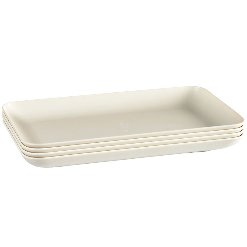 Turtallerken medium 4-pakning, cream