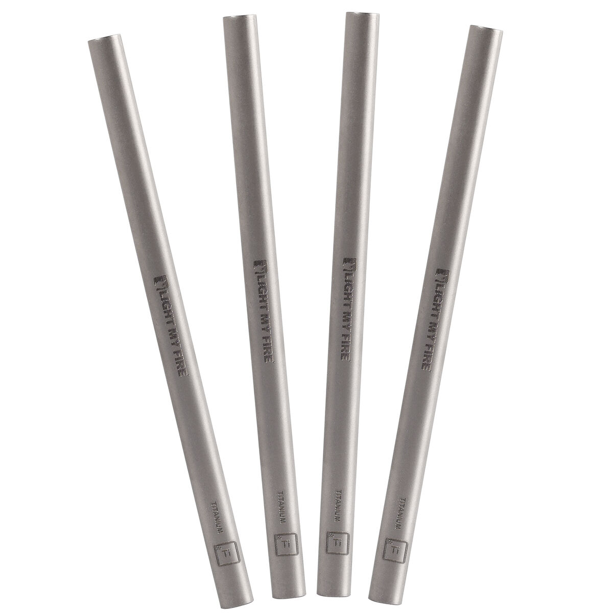 WideStraw sugerør, titanium, 4 stk.