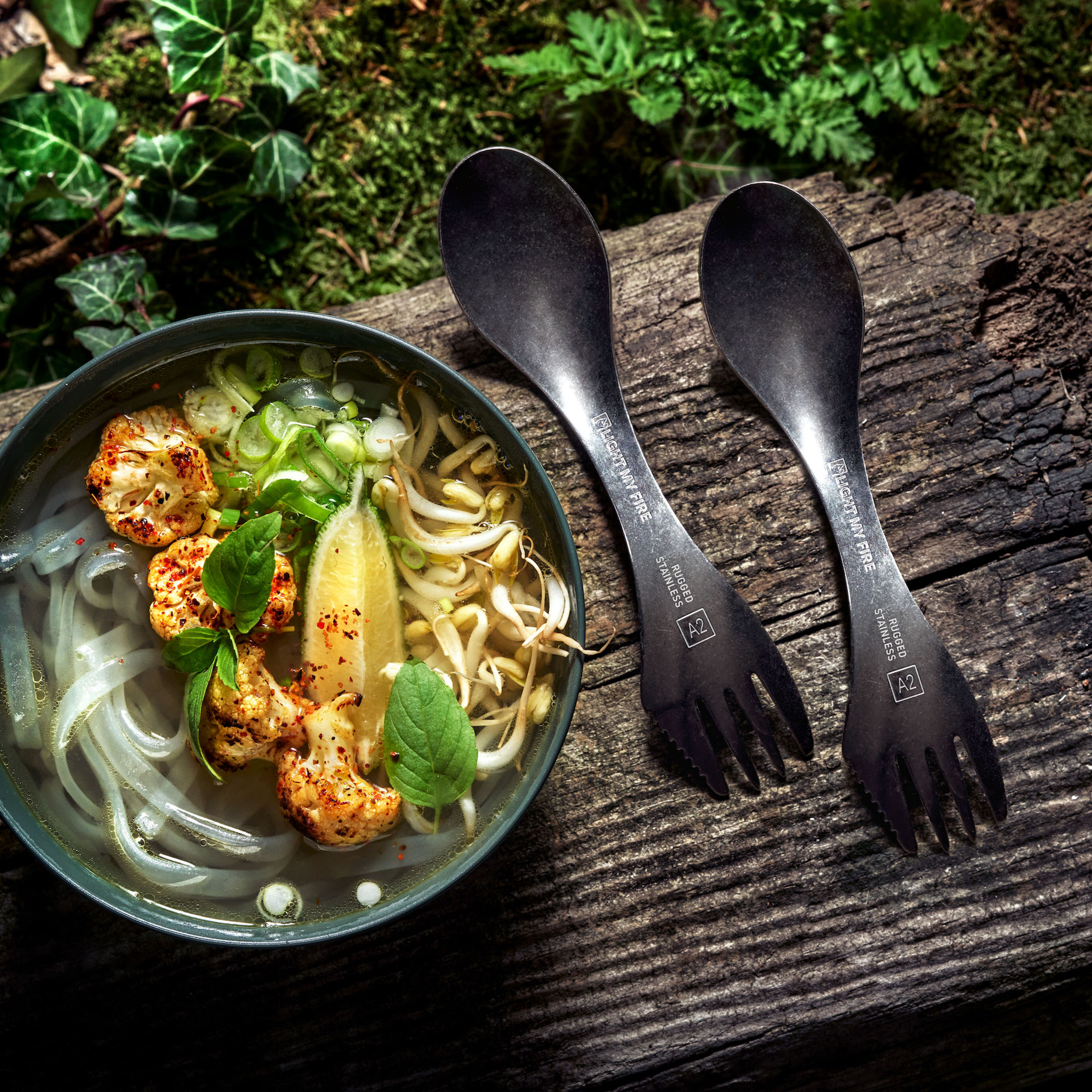 Spork, rustfrit stål, 2 stk.