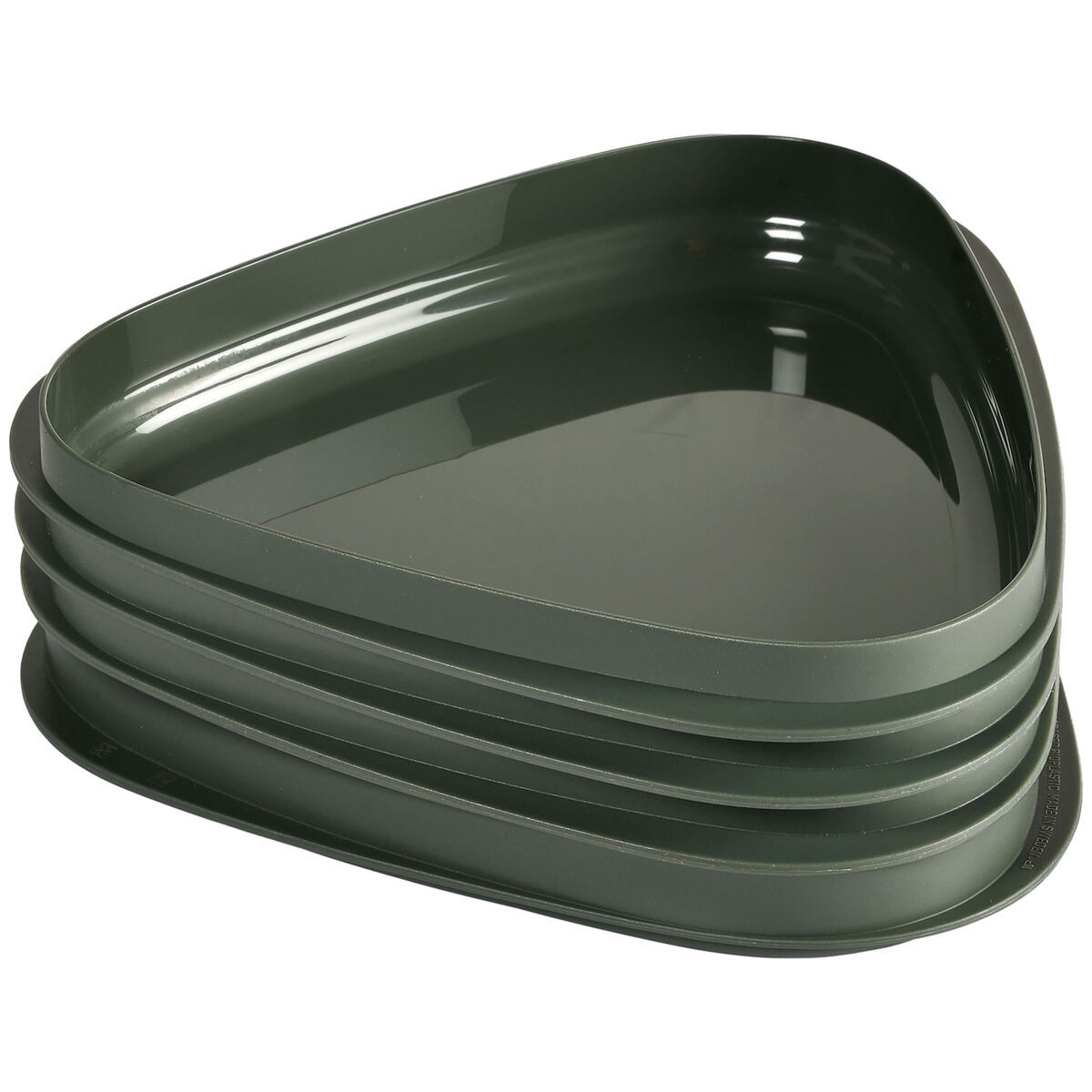 StackPlate tallrik 4-pack, sage green
