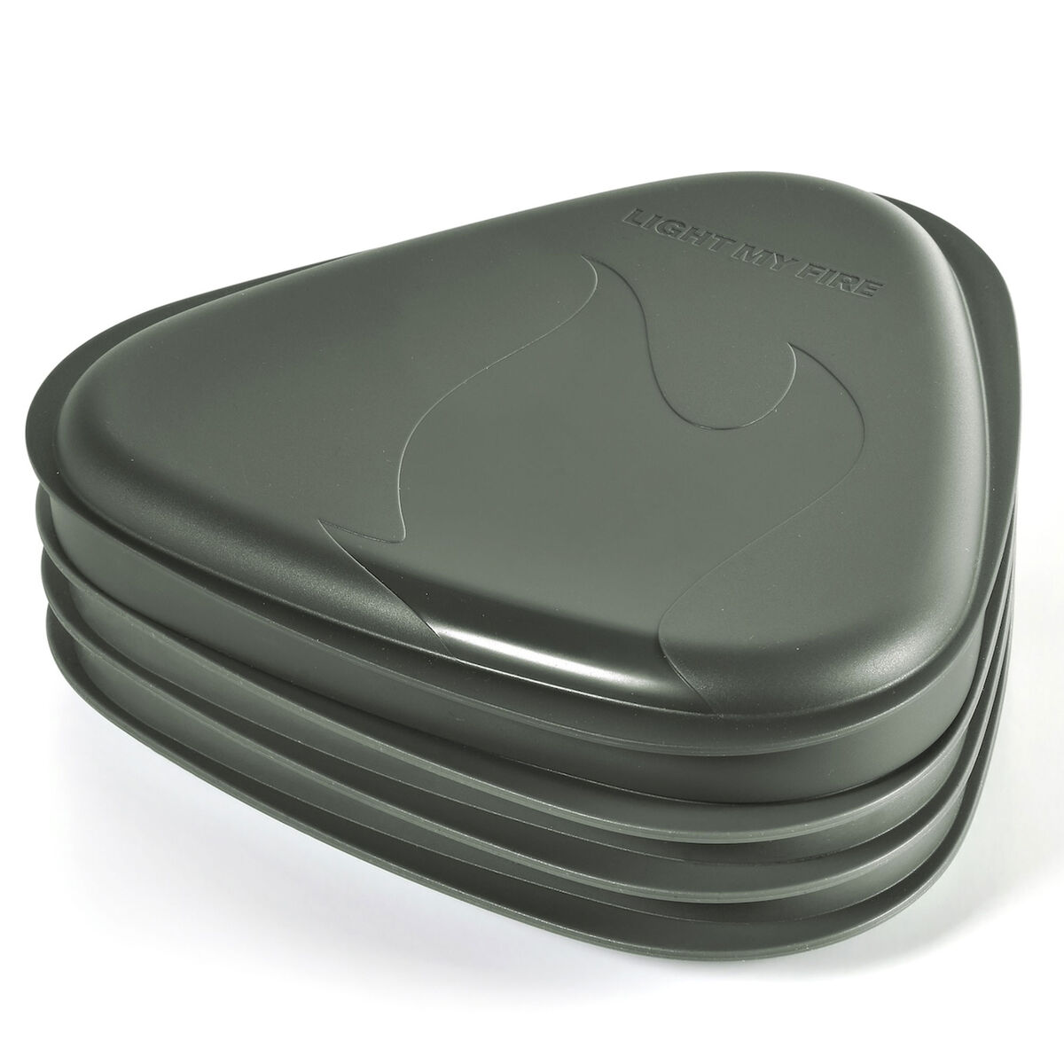 StackPlate tallrik 4-pack, sage green