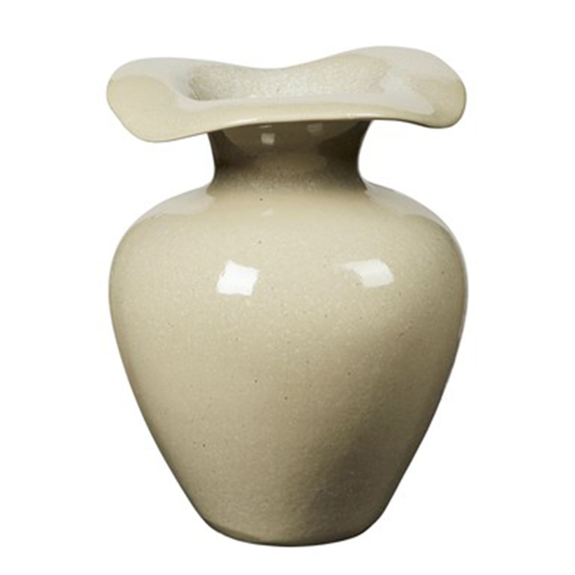 Broste Florentina vase M, beige