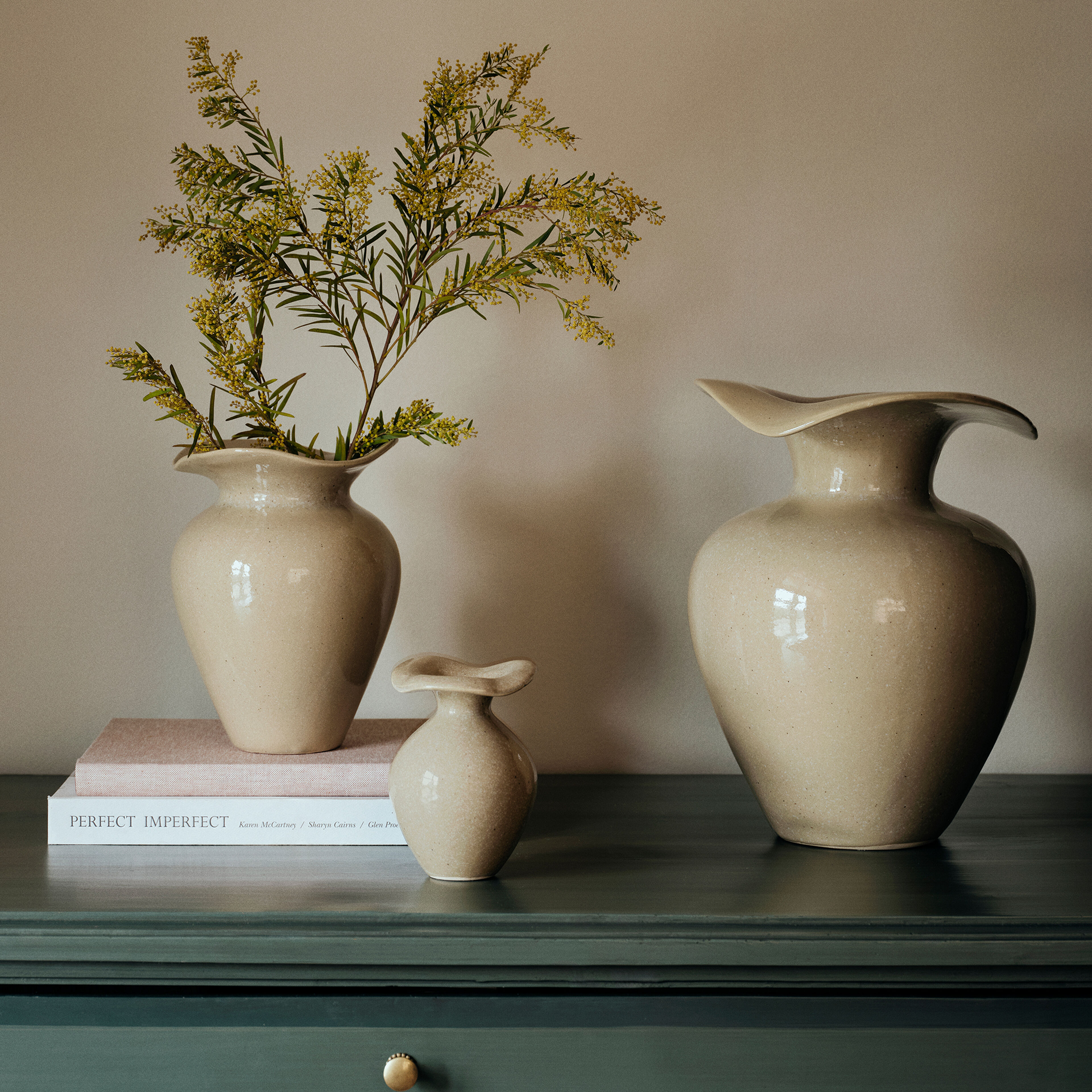 Florentina vase M, beige