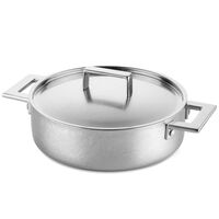 Attiva traktørpande med låg 24 cm, rustfrit stål