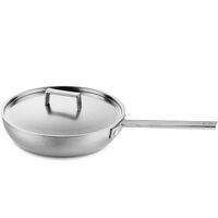 Attiva traktørpande med låg 22 cm, rustfrit stål